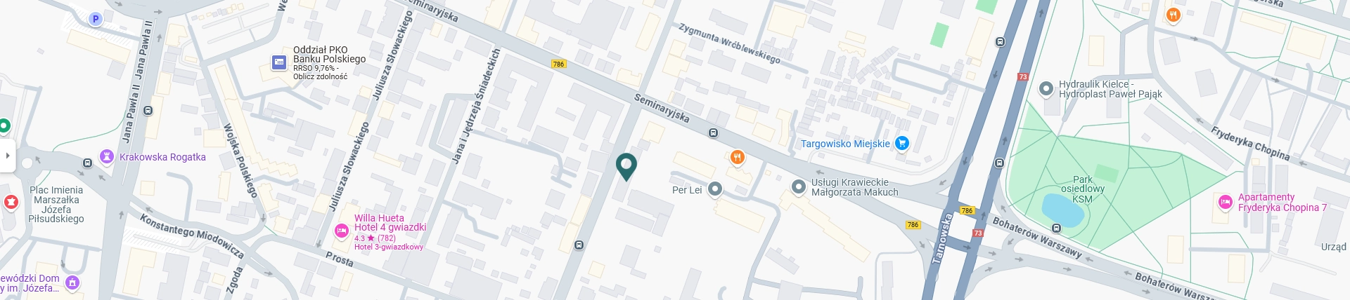 Małgorzata Grabowska-Olejarczyk, Dermatolog Kielce - lokalizacja